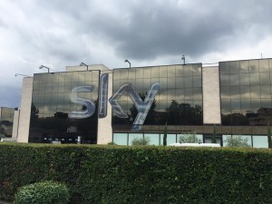 La sede di Sky Italia a Roma. 