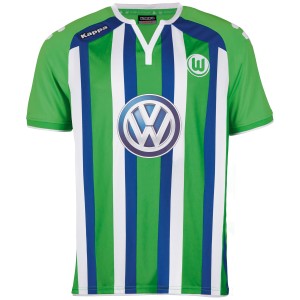 La maglia da "trasferta" del Wolfsburg 2015/16 realizzata da Kappa. 