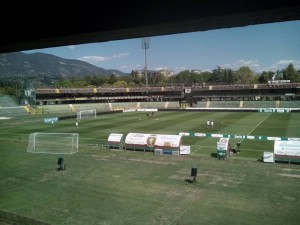 Una immagine dello stadio "Libero Liberati", casa delle "Fere" (Ternana calcio). 