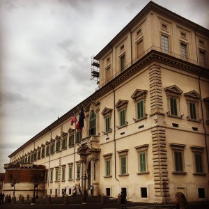 Un'immagine dell'ingresso del Quirinale a Roma