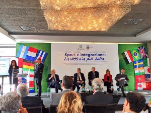 Un momento del convegno conclusivo collegato al progetto Sport e integrazione - La Vittoria più Bella