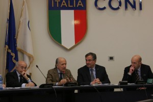 Da sinistra verso destra: Chimenti (FIG) insieme a Mignardi (FIH)