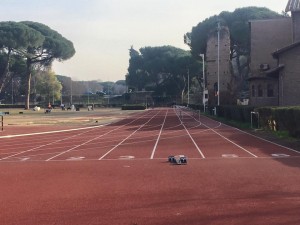 La pista all'interno dello stadio delle Terme di Caracalla a Roma
