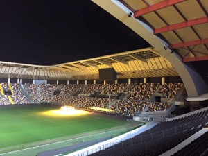 Impianto di riscaldamento per la crescita del manto erboso dello stadio Friuli (photocredits Elio Meroi)