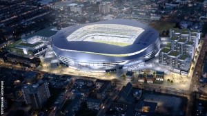 Una immagine del nuovo progetto di stadio degli "Spurs" a Londra