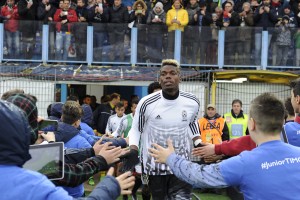 Paul Pogba (Juventus FC) entra nella fase di allenamento al Matusa di Frosinone