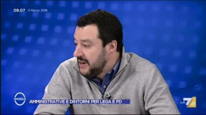 Matteo Salvini su La7, in onda su Omnibus