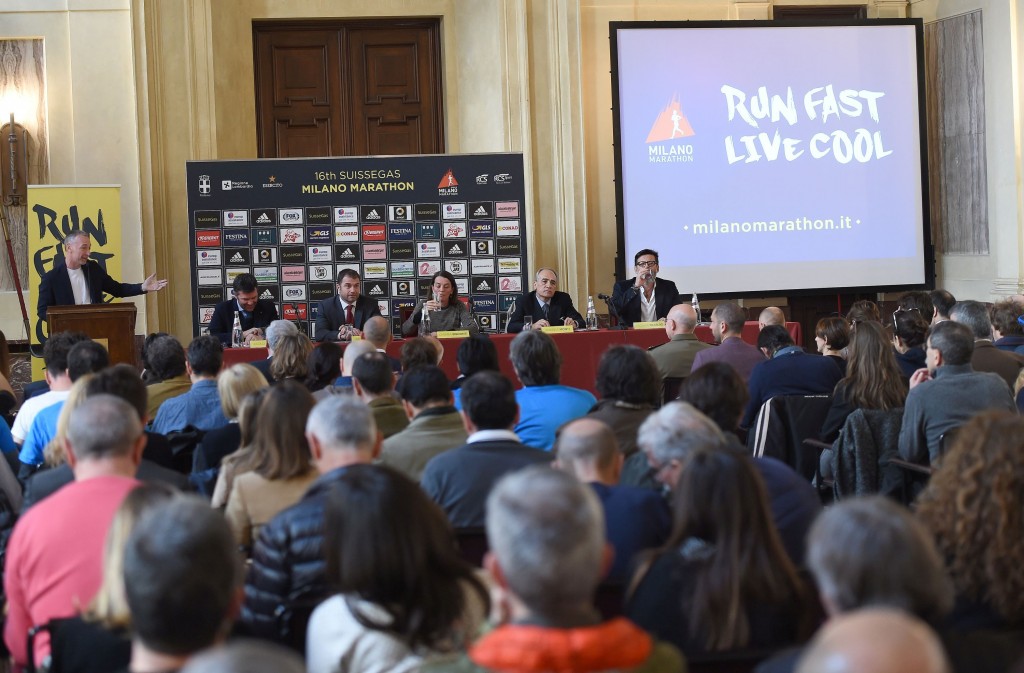 Conferenza stampa Suissegas Milano Marathon_ph. credits ANSA