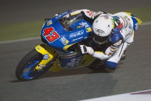 Stefano Valtulini - pilota del 3570 Team Italia in azione a  Losail (Qatar) nella prima gara della stagione 2016/17