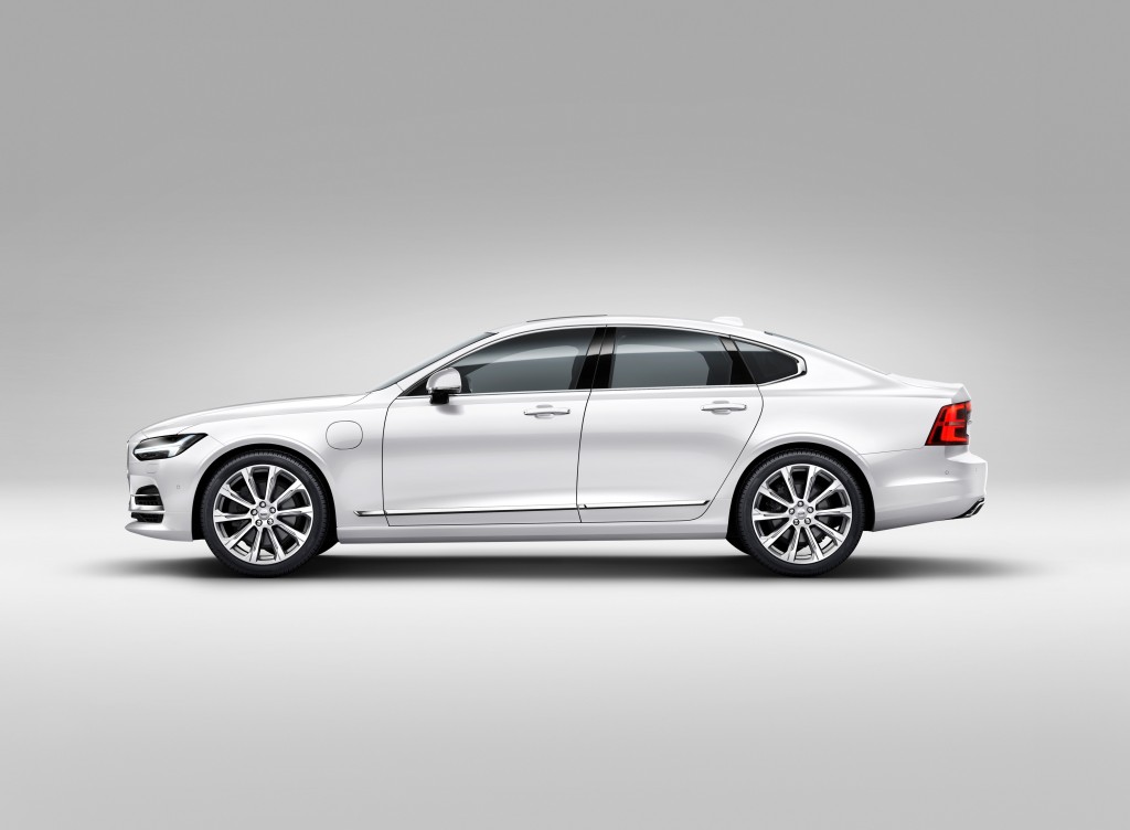 Profile Left Volvo S90 White