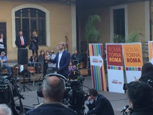 Apertura della campagna elettorale di Roberto Giachetti, candidato a sindaco di Roma per il centrosinistra