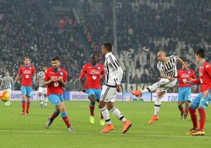 Il gol di Zaza contro il Napoli allo Juventus stadium, che, di fatto, ha chiuso il campionato - foto tratta dal web