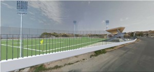 rendering-progetto-campo-calcio-Lampedusa-LegaB-LNPB-integrazione-migranti-impiantistica-TheBridge-ponte-FR