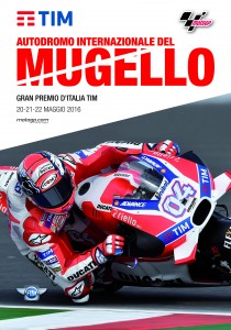 Il manifesto adv del Gp d'Italia 2016 al Mugello 