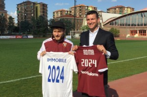 Fabio Guadagnini (Roma2024) con Ciro Immobile (Torino)