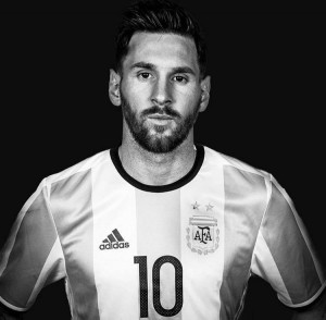 Una immagine di Lionel Messi (centravanti dell'Argentina) tratta dalla pagina Facebook del campione