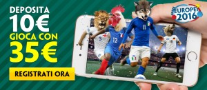 L'immagine Paddy Power studiata a livello adv per Euro2016