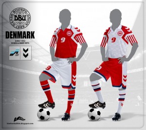 La maglia Hummel della Danimarca vincitrice del trofeo Euro '92