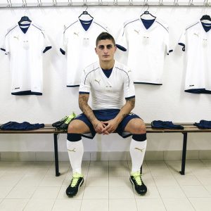 Marco Verratti, azzurro della Nazionale FIGC e testimonial Puma