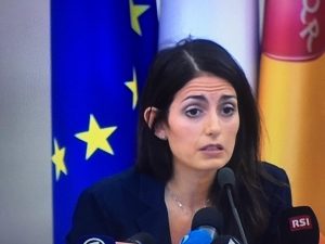 Una immagine della sindaca di Roma Capitale, Virginia Raggi