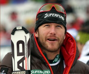 Una foto di archivio di Bode Miller con gli sci Head