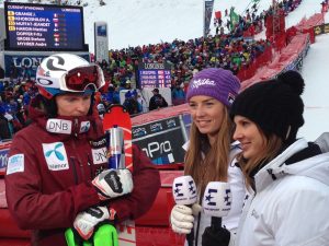 Una immagine della campionessa olimpica di sci alpino, Tina Maze (SLO)