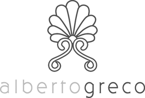 Il logo dello stilista Alberto Greco