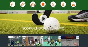 Una immagine dello screenshot dell'home-page di www.federhockey.it