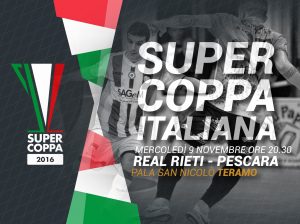 L'immagine adv della Super Coppa Italiana organizzata dalla divisione calcio a 5