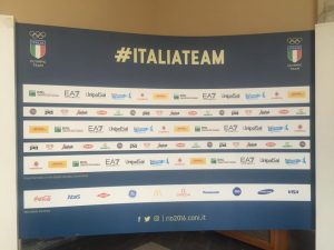 Il backdrop di Italia Team