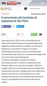 Il comunicato del CdR di Sky alla luce dell'ipotesi di chiusura da parte dell'azienda della filiale di Roma