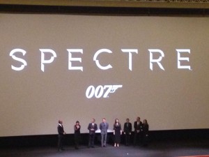 Un momento della promozione del film "Spectre", ultimo capitolo della saga di James Bond/007
