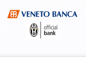 Il logo della partnership di Veneto Banca - official bank Juventis FC