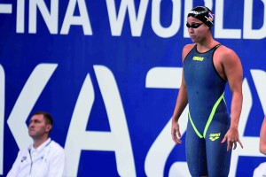 Un momento del mondiale di nuoto a Kazan (Russia) organizzati dalla FINA - credits La Presse