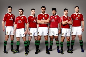 Una immagine di alcuni giocatori del XV dei British and Irish Lions 