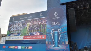L'area dedicata ai tifosi dall'Uefa per la finale Champions league 2016 (Duomo/Milano)