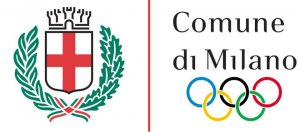 Il logo di Milano con i cinque cerchi olimpici apparso sulla pagina Facebook di Roberto Maroni