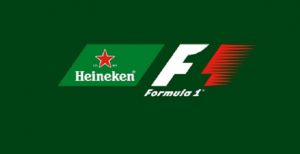 Il logo della partnership Heineken-Formula One, neo title sponsor del Gp d'Italia a Monza nel 2016