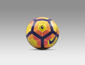 Una immagine del nuovo pallone Nike per la Premier league inglese