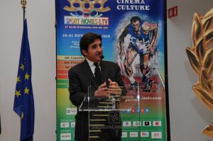 Urbano Cairo, presidente del Torino FC, durante il suo intervento alla presentazione di Sport Movies & Tv 2016