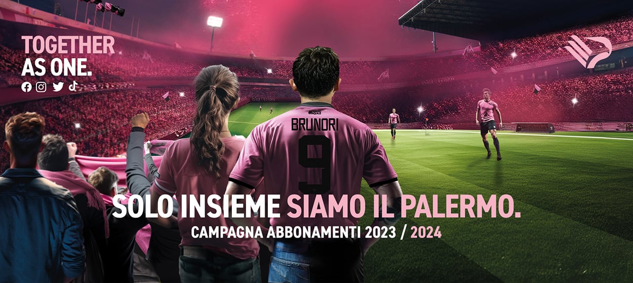 Anche quest'anno siamo sponsor di maglia del Palermo FC